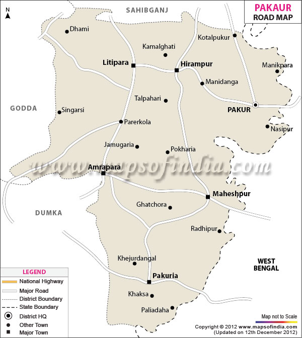 Road Map of Pakaur