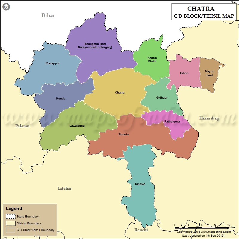 Tehsil Map of Chatra