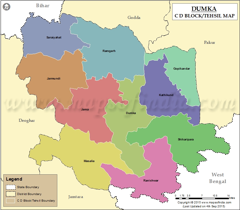 Tehsil Map of Dumka