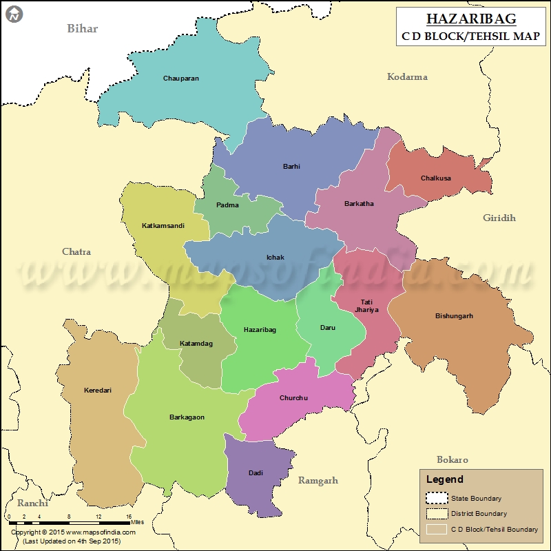 Tehsil Map of Hazaribagh