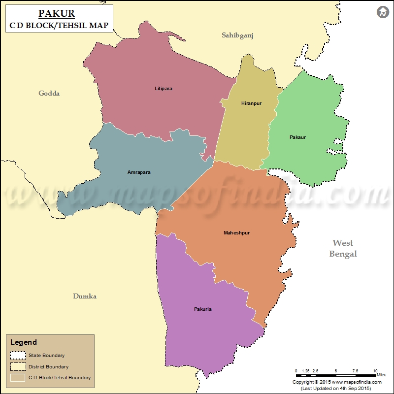 Tehsil Map of Pakur