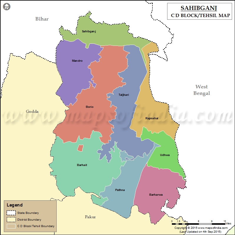 Tehsil Map of Sahibganj