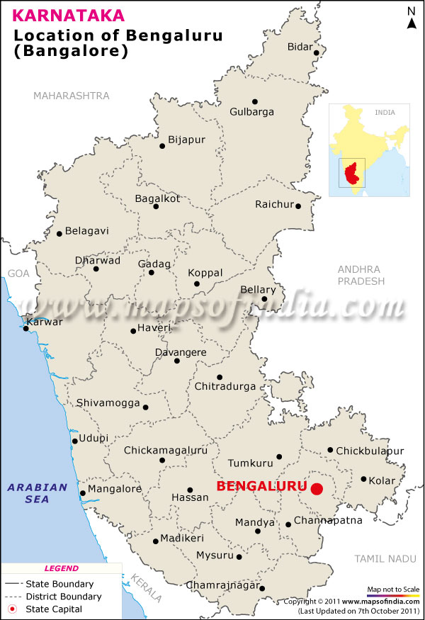 Bangalore Location Map