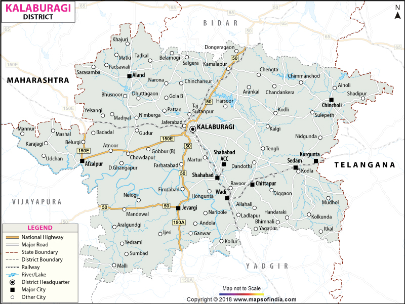 District Map of Gulbarga