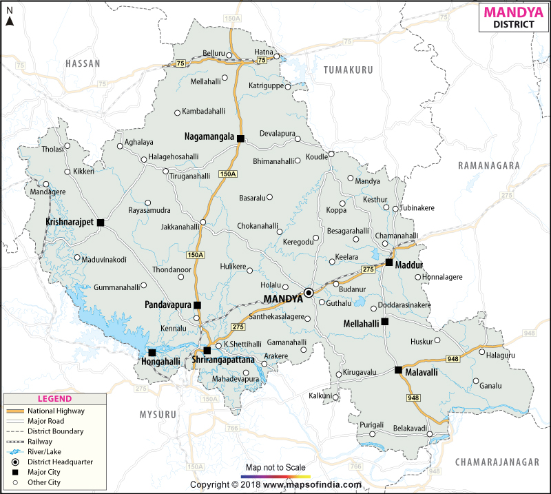 District Map of Mandya