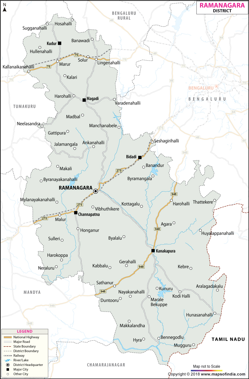 District Map of Ramanagara
