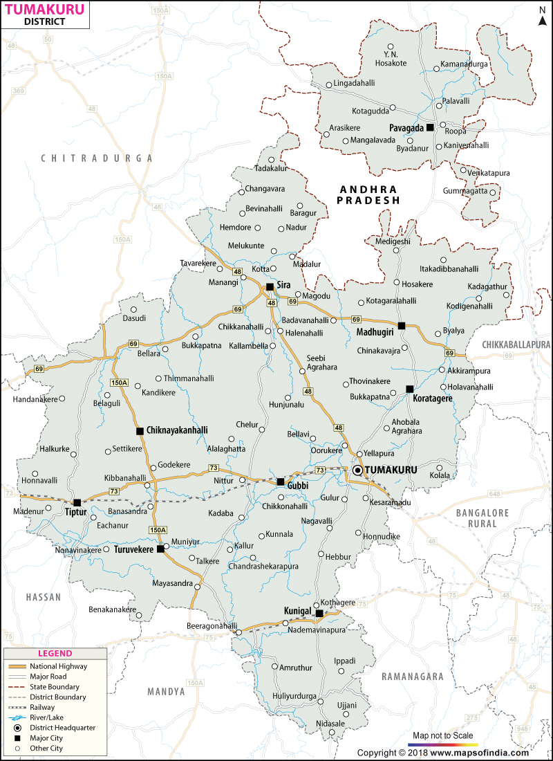 District Map of Tumkur