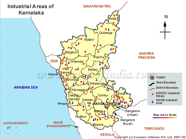 Karnataka Industrial Map