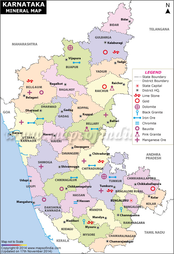 Karnataka Mineral Map
