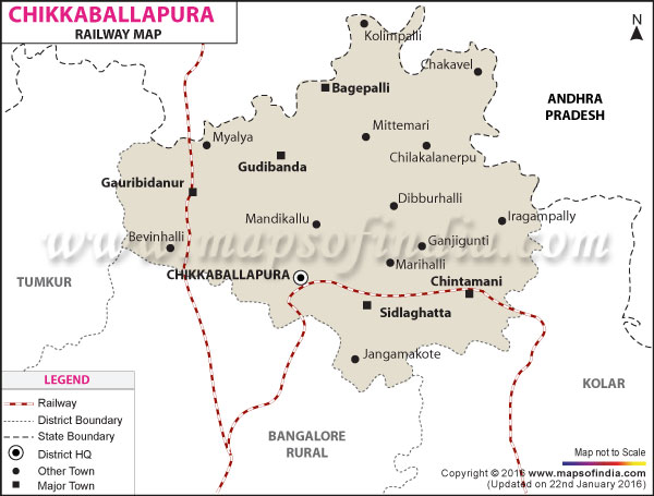 Railway Map of Chikkaballapur