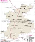 Belgaum Railway Map