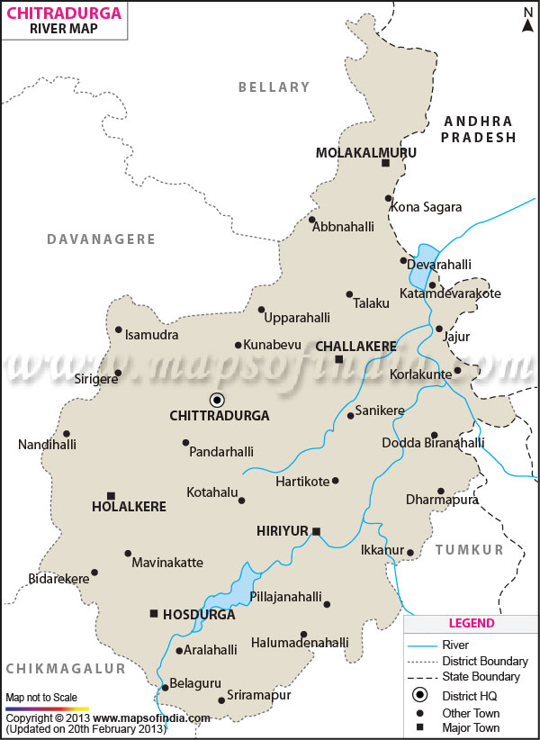 River Map of Chitradurga