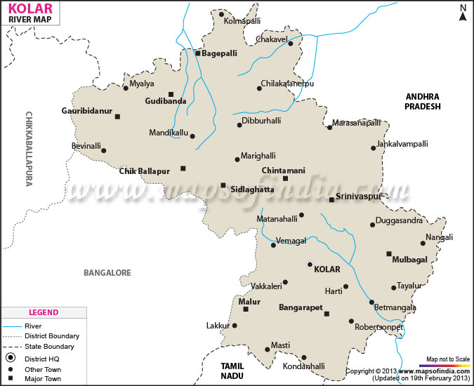 River Map of Kolar