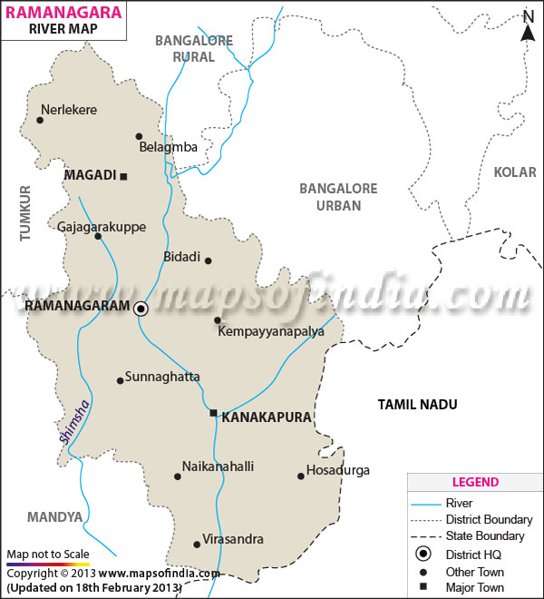River Map of Ramanagara
