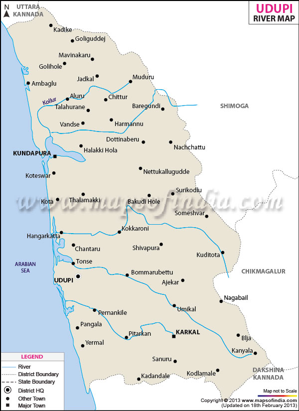 River Map of Udupi