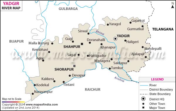 River Map of Yadgir