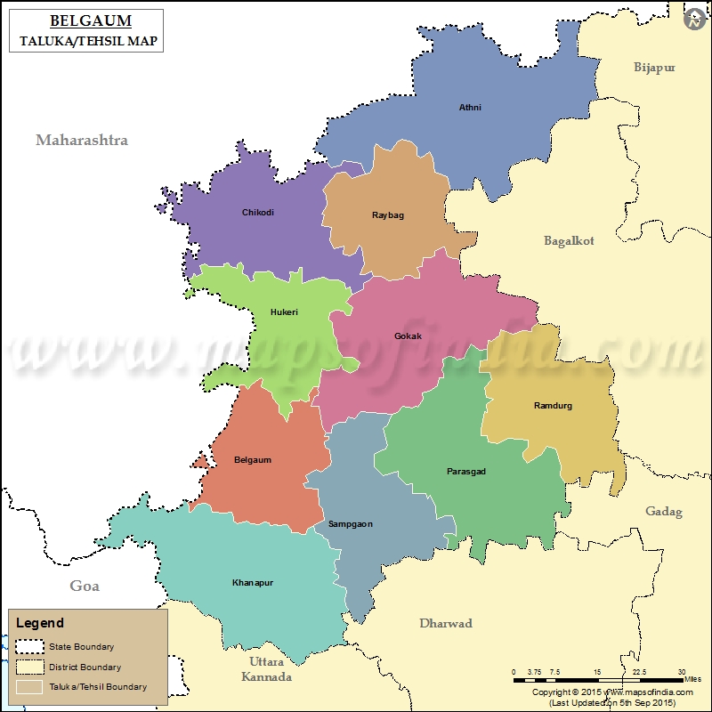 Tehsil Map of Belgaum
