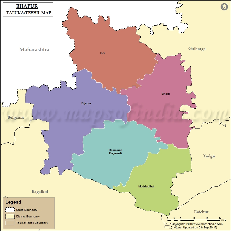 Tehsil Map of Bijapur