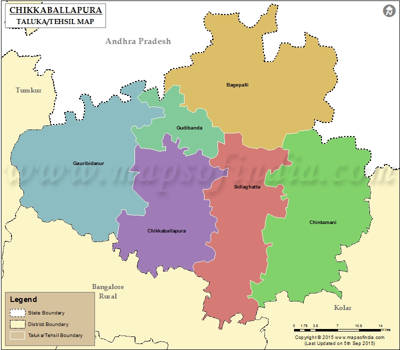 Tehsil Map of Chikballapur