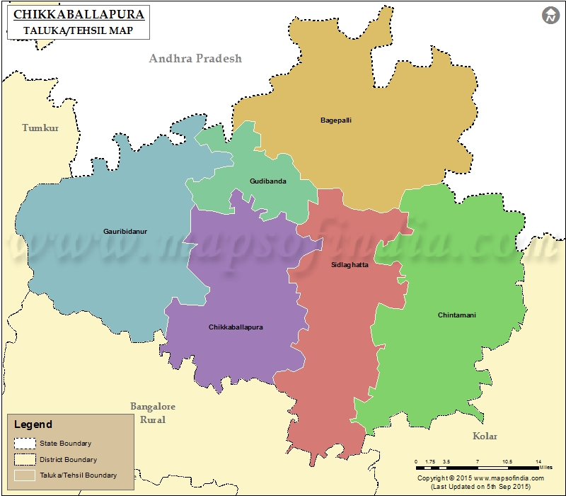 Chikkaballapur In Karnataka Map Chikballapur Tehsil Map, Chikballapur Taluk Map