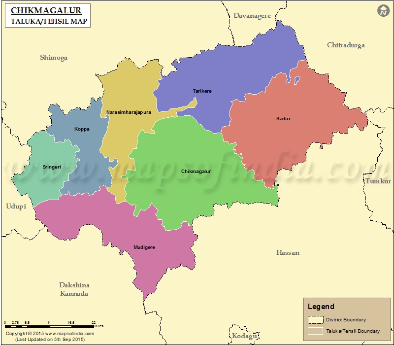 Tehsil Map of Chikmagalur