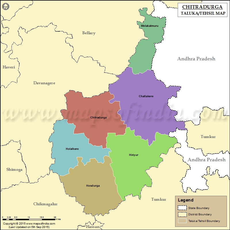 Tehsil Map of Chitradurga