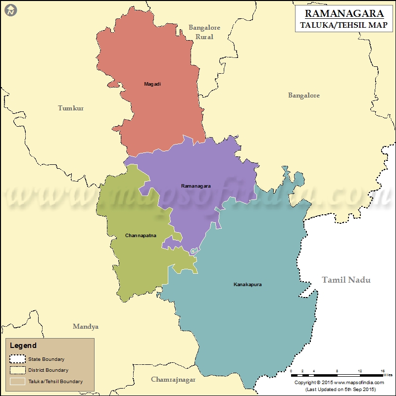 Tehsil Map of Ramanagara