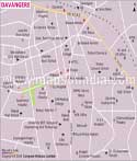 Davangere City Map