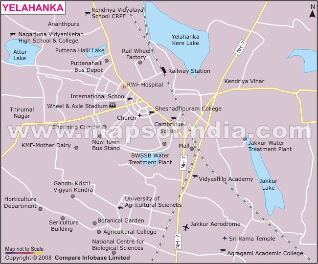Yelahanka City Map