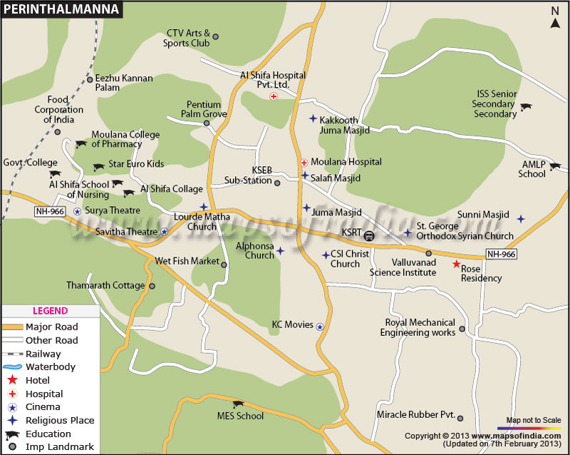 Map of Perinthalmanna City