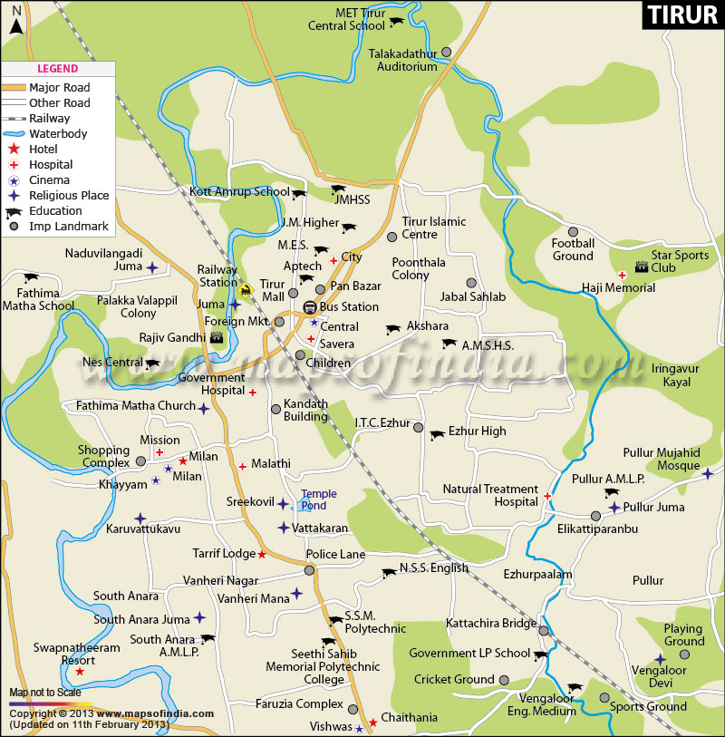 Tirur City Map Tirur City Map