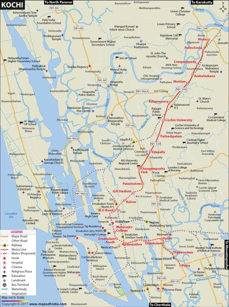 Kochi City Map