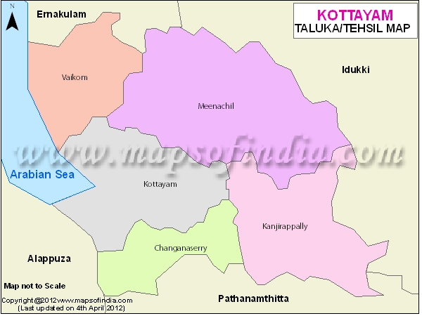 Tehsil Map of Kottayam