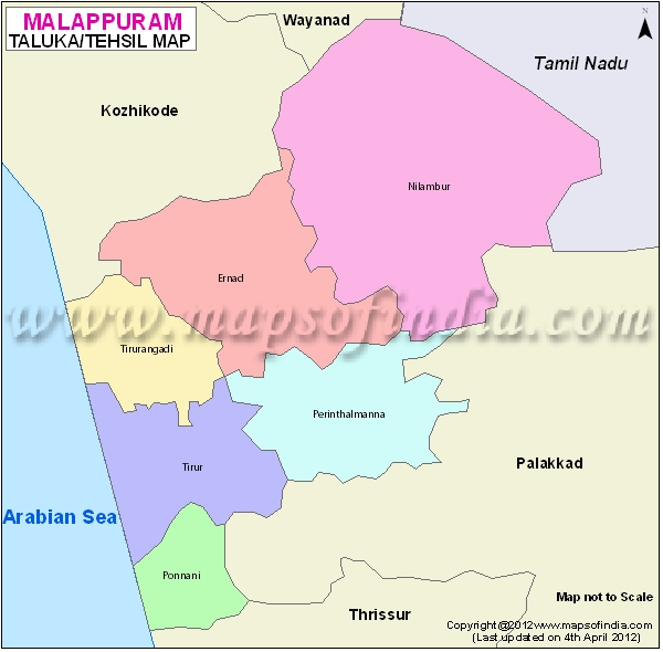 Tehsil Map of Malappuram