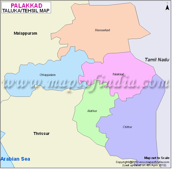 Tehsil Map of Palakkad