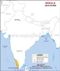 Kerala Location Map