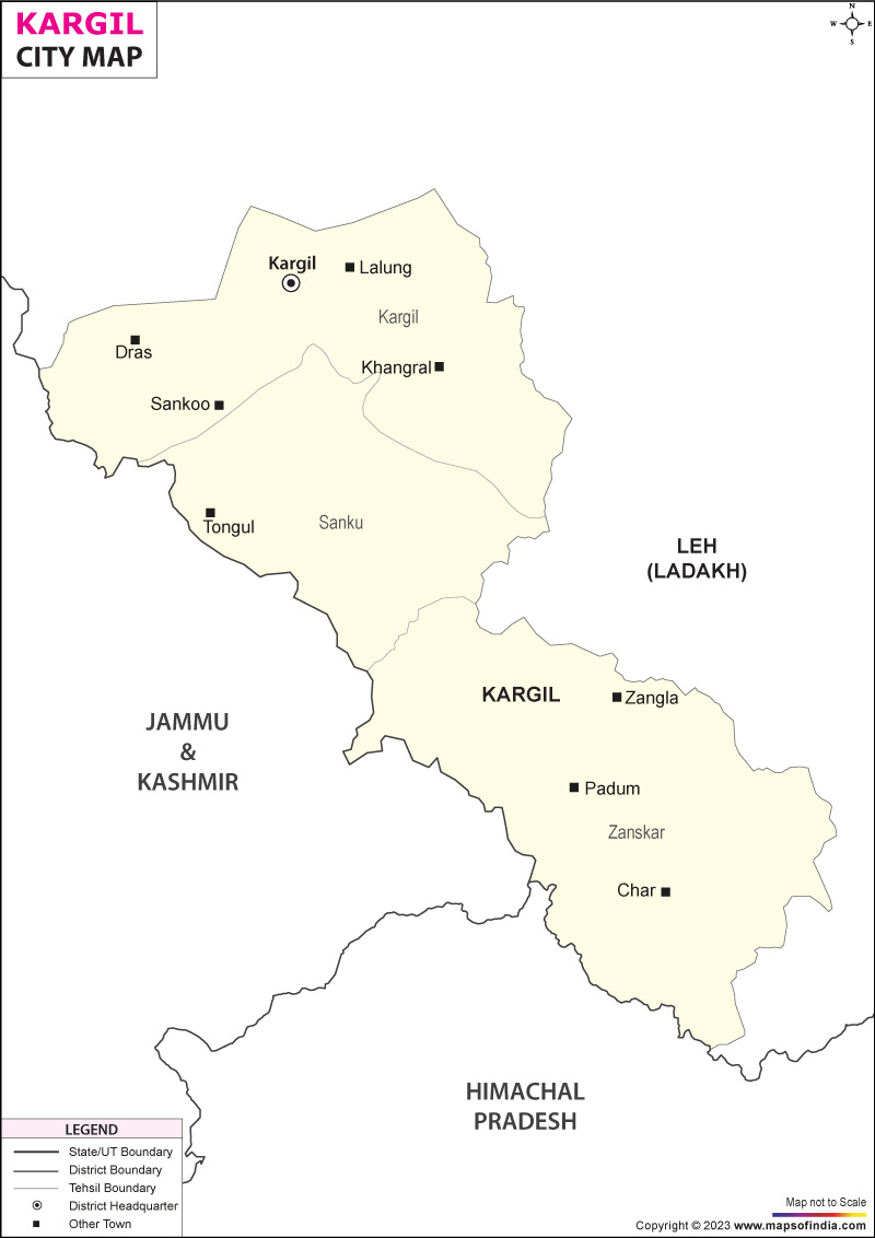 Kargil City Map