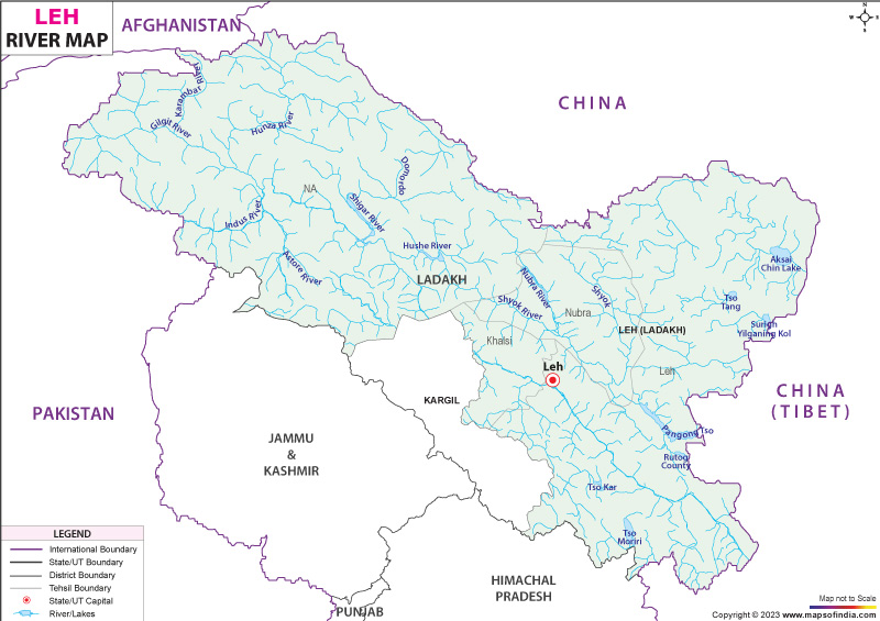 River Map of Leh