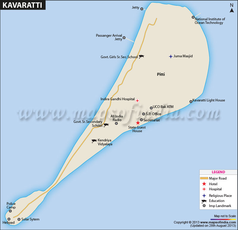 Map of Kavaratti