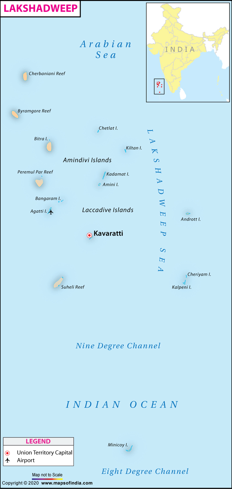 Lakshadweep Map