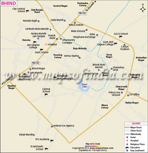 City Map of Bhind