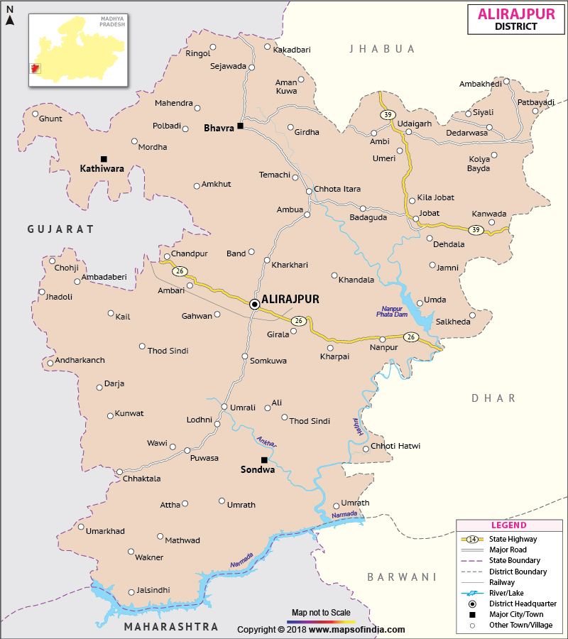 District Map of Alirajpur