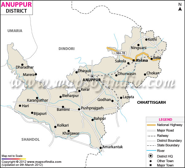 District Map of Anuppur