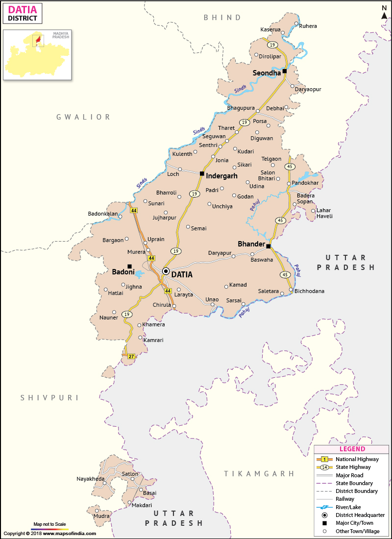 District Map of Datia