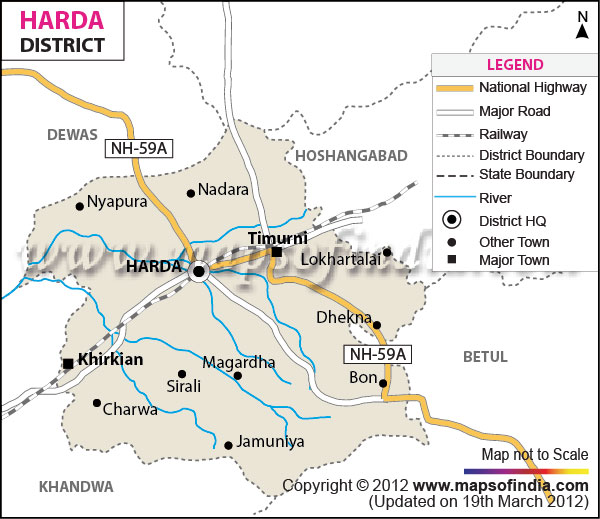 District Map of Harda