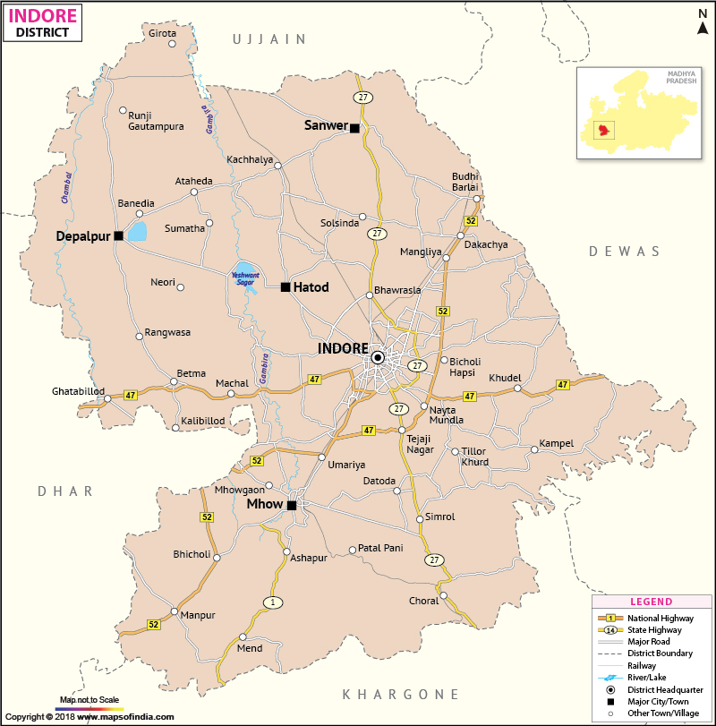 District Map of Indore
