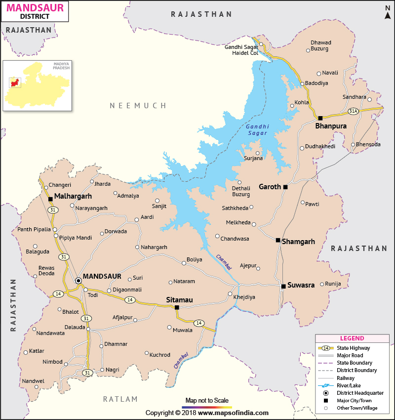 District Map of Mandsaur
