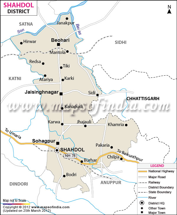 District Map of Shahdol