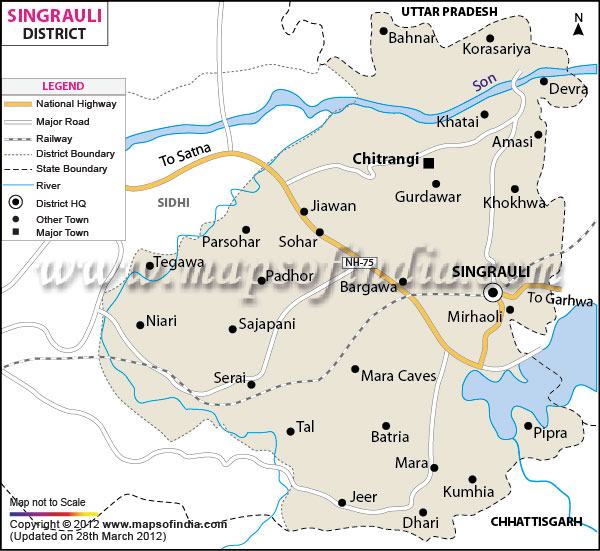 District Map of Singrauli