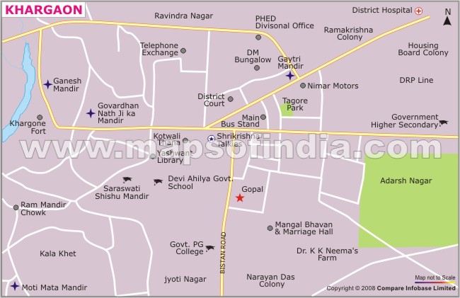 City Map of Khandwa